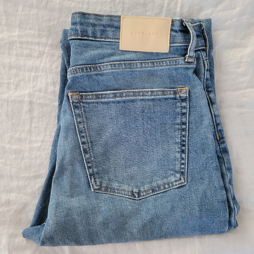 Everlane High Rise Straight Jean, Ankle Length, Size 28